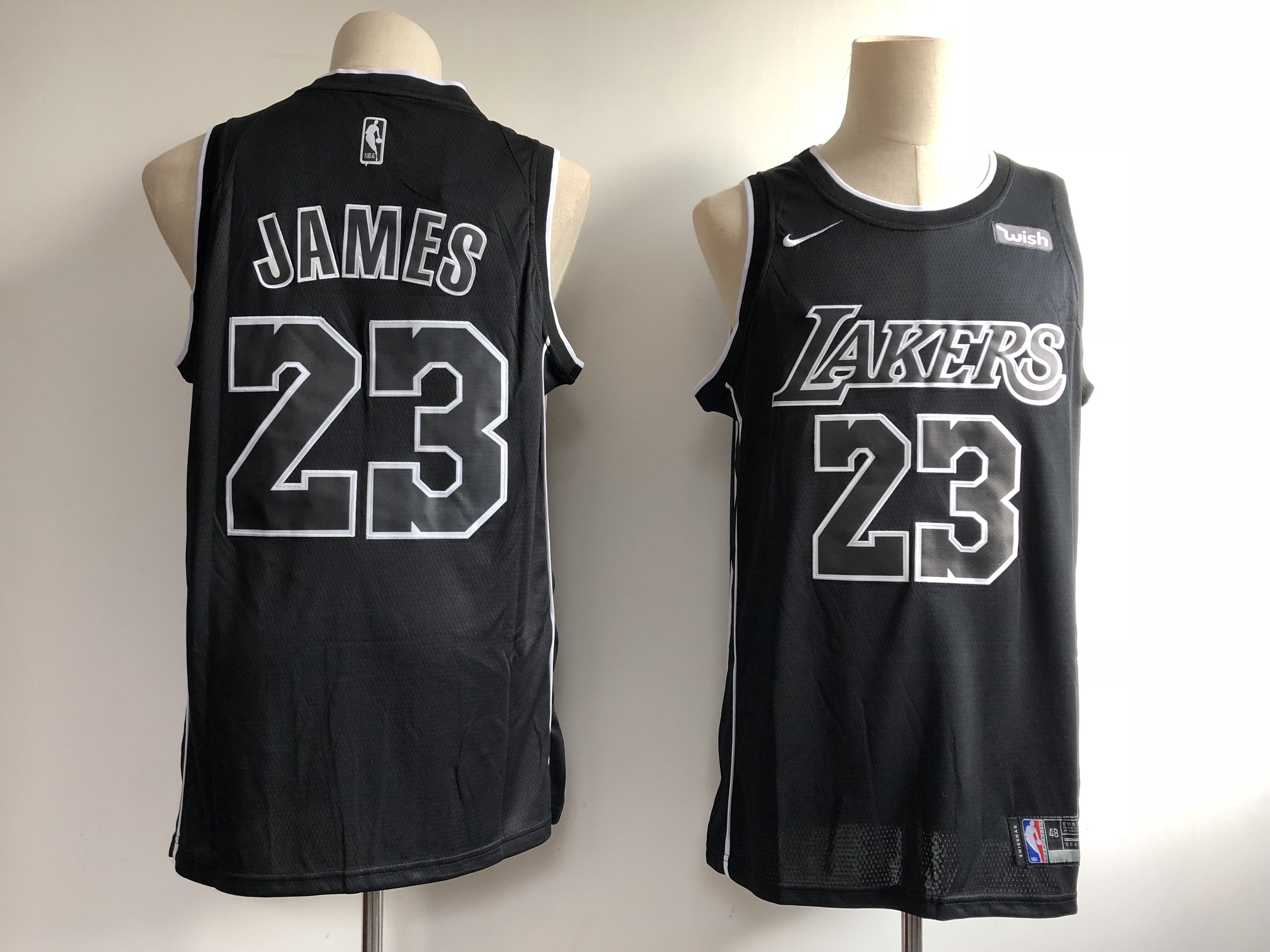 Men Los Angeles Lakers #23 James Black  Nike NBA Jerseys